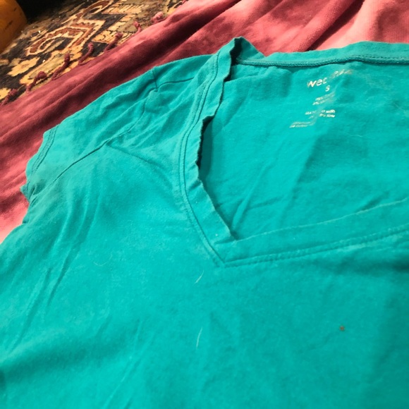 Blue Wet Seal V Neck - Picture 3 of 6